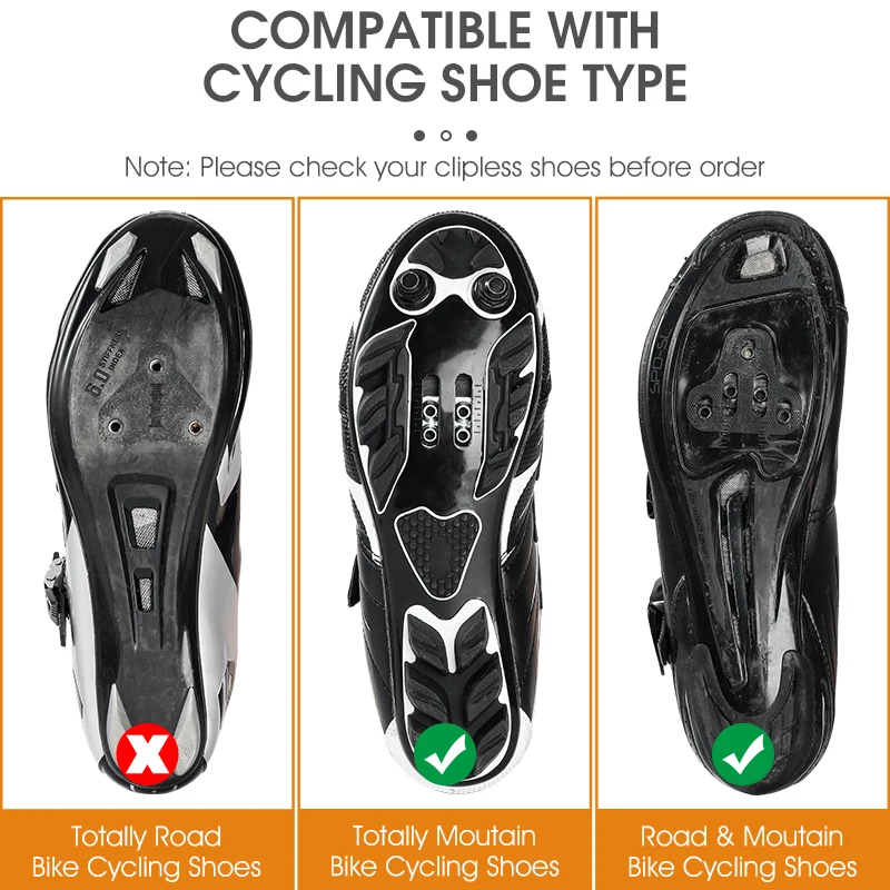 WEST BIKING In Bicycle Pedals MTB Road Bike SPD Self-Locking