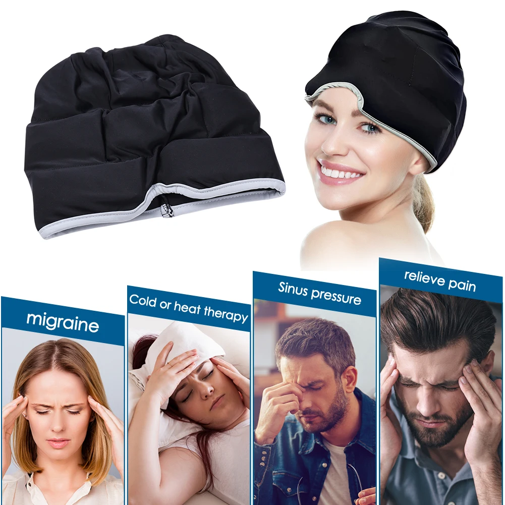 Headache & Migraine Relief Cap (Hot & Cold Gel Therapy) Kina Beauty