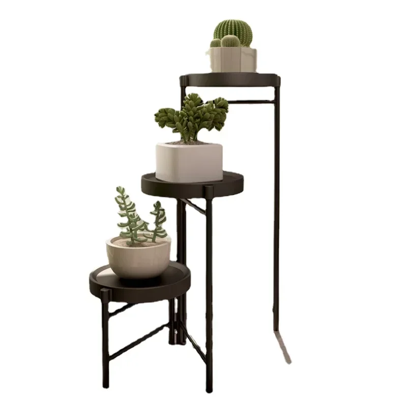 Creative Home Plant Pot Stand-Light Luxury Modern Minimalist Flower Shelf Robust and Durable Decoration Shelf