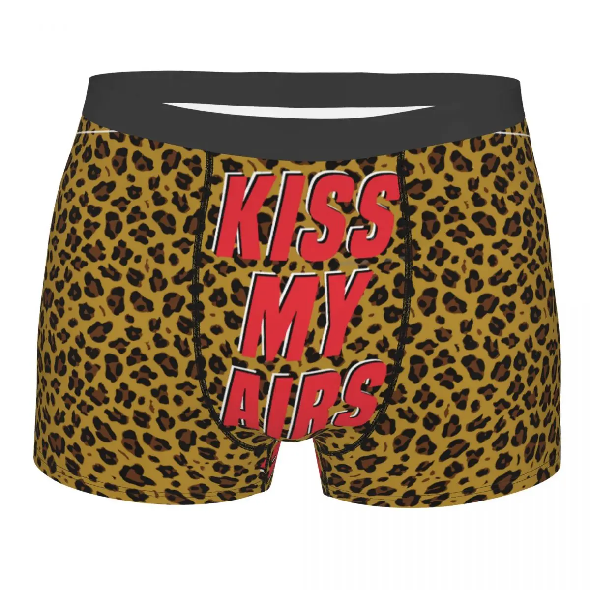 

Animal Leopard Print Kiss My Airs Underpants Breathbale Panties Man Underwear Ventilate Shorts Boxer Briefs