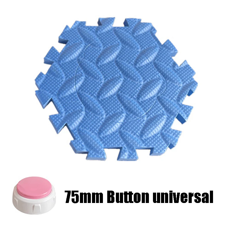 Anti-Slip Pad For Bathtub Bath Mat Dog Communication Buttons Eva Foam Pet Play Floor Bathroom Mat Dog Speaking Toy Foam Carpet