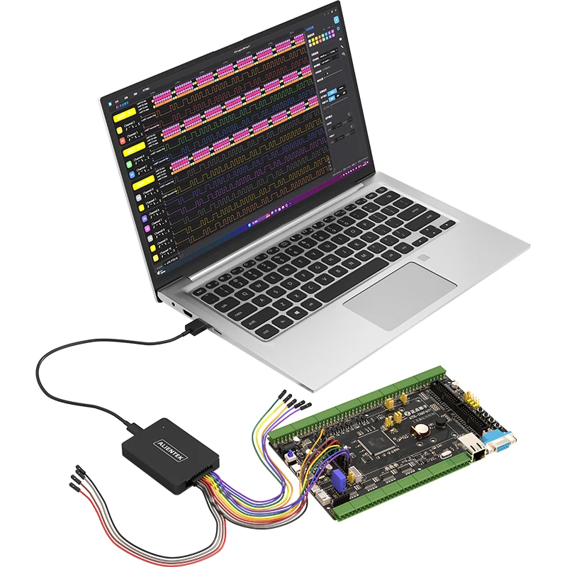 ALIENTEK Logic Analyzer DL16 250MHz Max Sample Rate 16Channels Logic Analyzer Tools ARM FPGA Debug Protocol Decoding Software 6