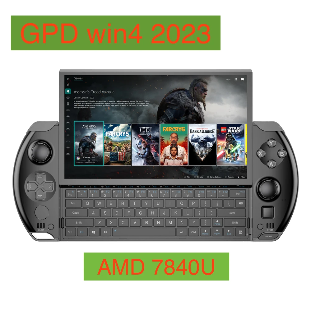 Gpd Win4 2023 Amd 7840U Touch Screen Portatile Da 6 Pollici Mini Pc Laptop Game Player Console Gaming Pc