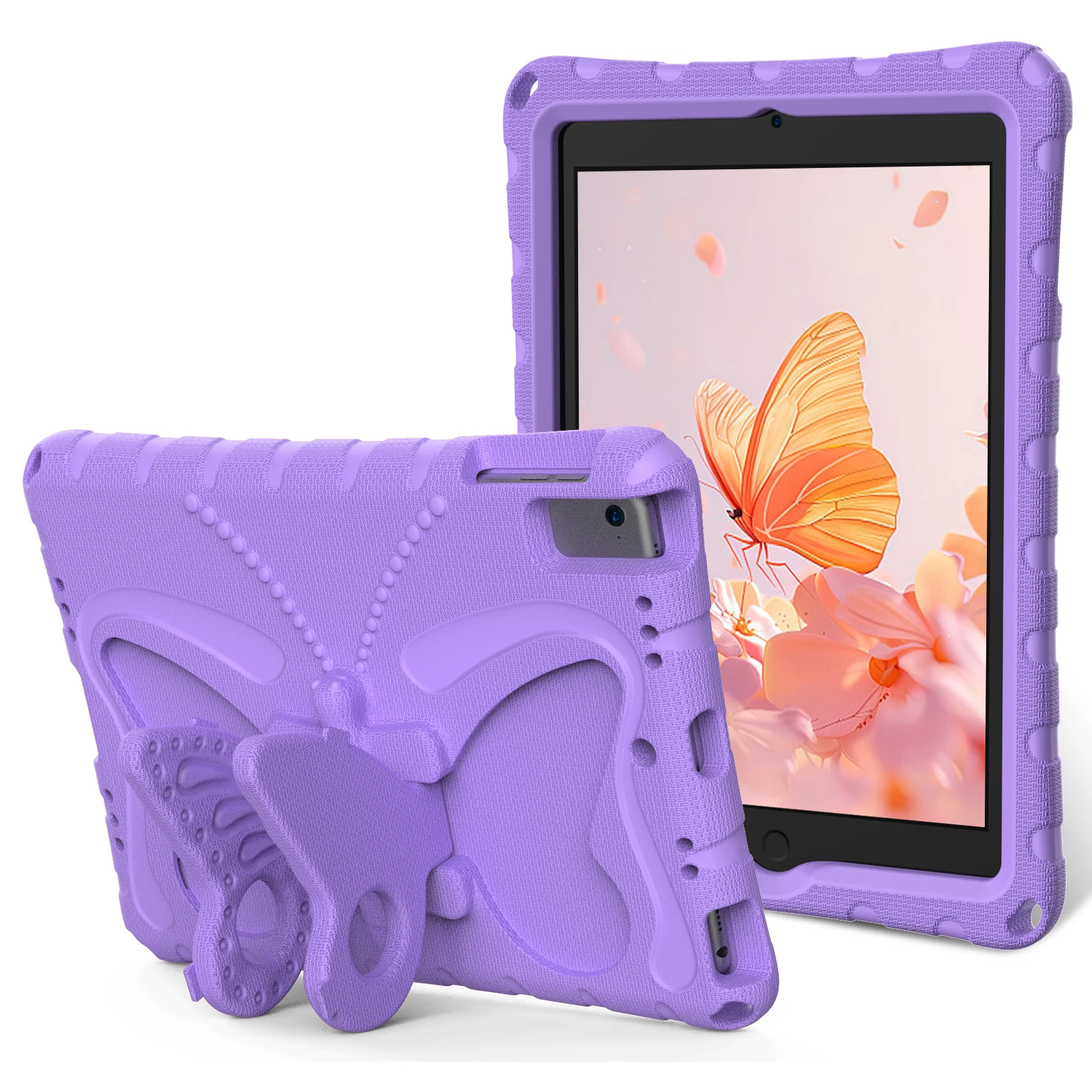 Charming Butterfly Kids Tablet Case - Shockproof & Lightweight with Stand