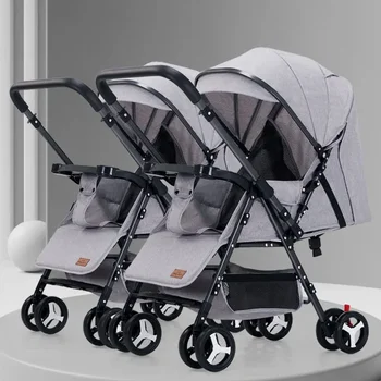 Portable Twin Baby Stroller 1