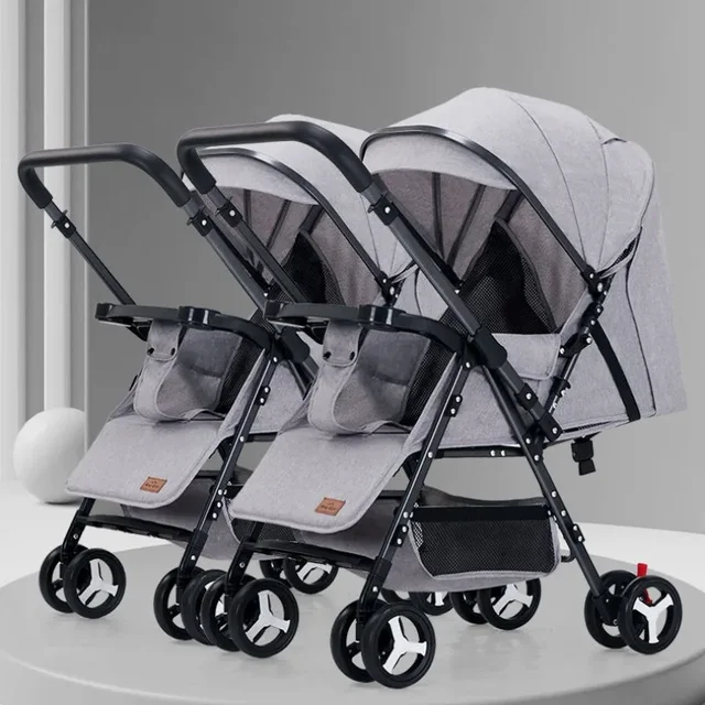 Portable Twin Baby Stroller 1