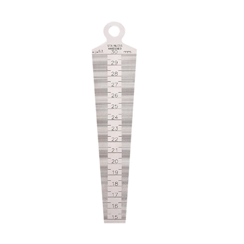 Metric Taper Gauge Aperture Scale Feeler Ruler For Drill Measurement
