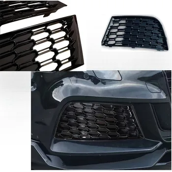 Per Auto Paraurti Anteriore Fendinebbia Griglia Griglia AUDI A3 8V S-Line S3 2017 2018 2019 A Nido D'ape Maglia Copertura Della Lampada Della Nebbia Accessori 2 pz Nuovo
