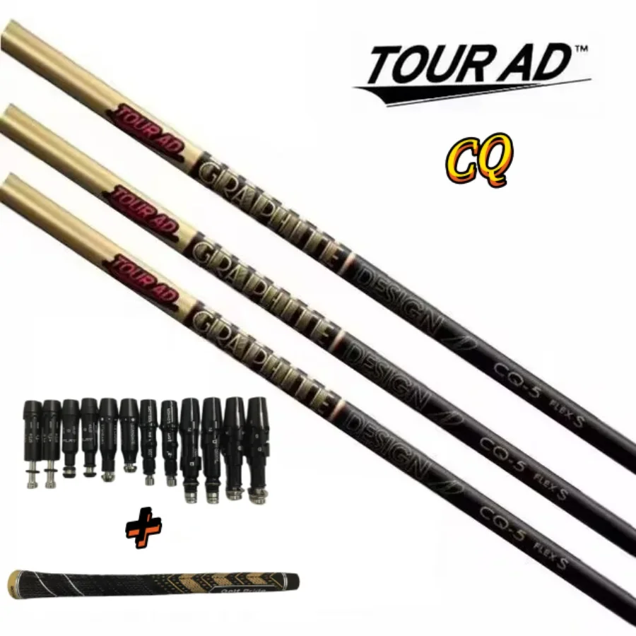 AD CQ 5/6 골프 샤프트, 골프 드라이버 샤프트, 우드 샤프트, SR R S 플렉스, 흑연 샤프트, 자유 조립 슬리브 및 그립