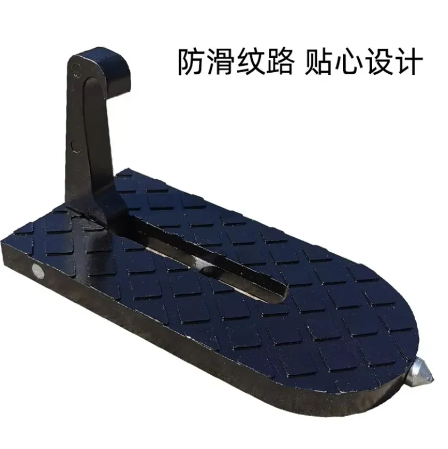 Multifunction Foldable Car Roof Rack Step Car Door Step Auxiliary Foot Pedal Universal Latch Hook Aluminium Alloy Safety Hammer