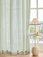 Advanced Green Fragrant Wind Yarn 1PC Curtains for Living Room  Curtains for Bedroom 1