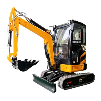 Factory customized small excavator 1-ton agricultural micro track excavator with cab portable excavator indoor construction 1