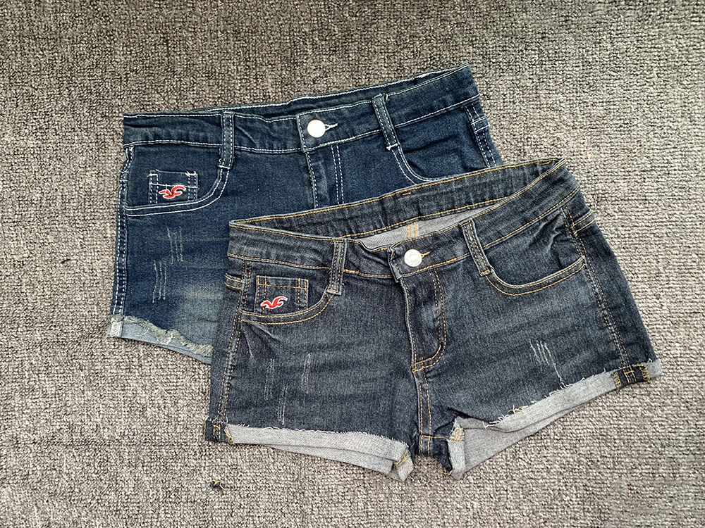 Denim shorts full outfit
