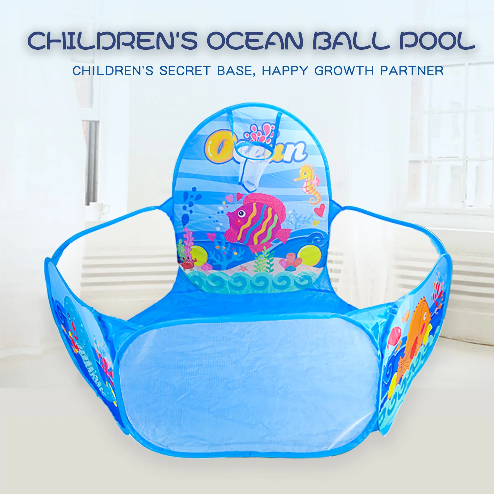 Ocean World Cartoon Pattern Ocean Ball Pool Indoor and Outdoor Foldable Portable Tent Toys Excluding Balls ball pool