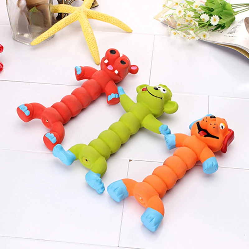

Squeaky Dog Toys,Rubber Dog Squeaky Toys,Standing Stick Animal Puppy Fetch Interactive Play Latex Chew Toys Dog Items Products