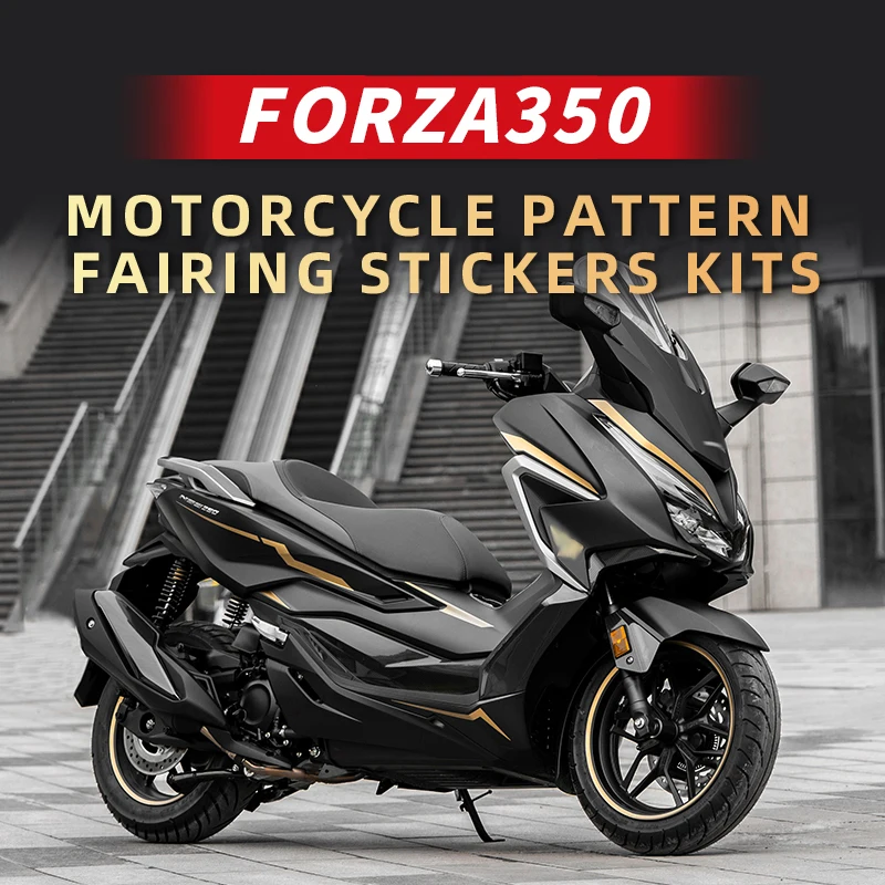 

Used for HONDA FORZA 350 Motorcycle Line Pattern Printing Protection Stickers Faring Paint Parts Area Bike Accessories Decals