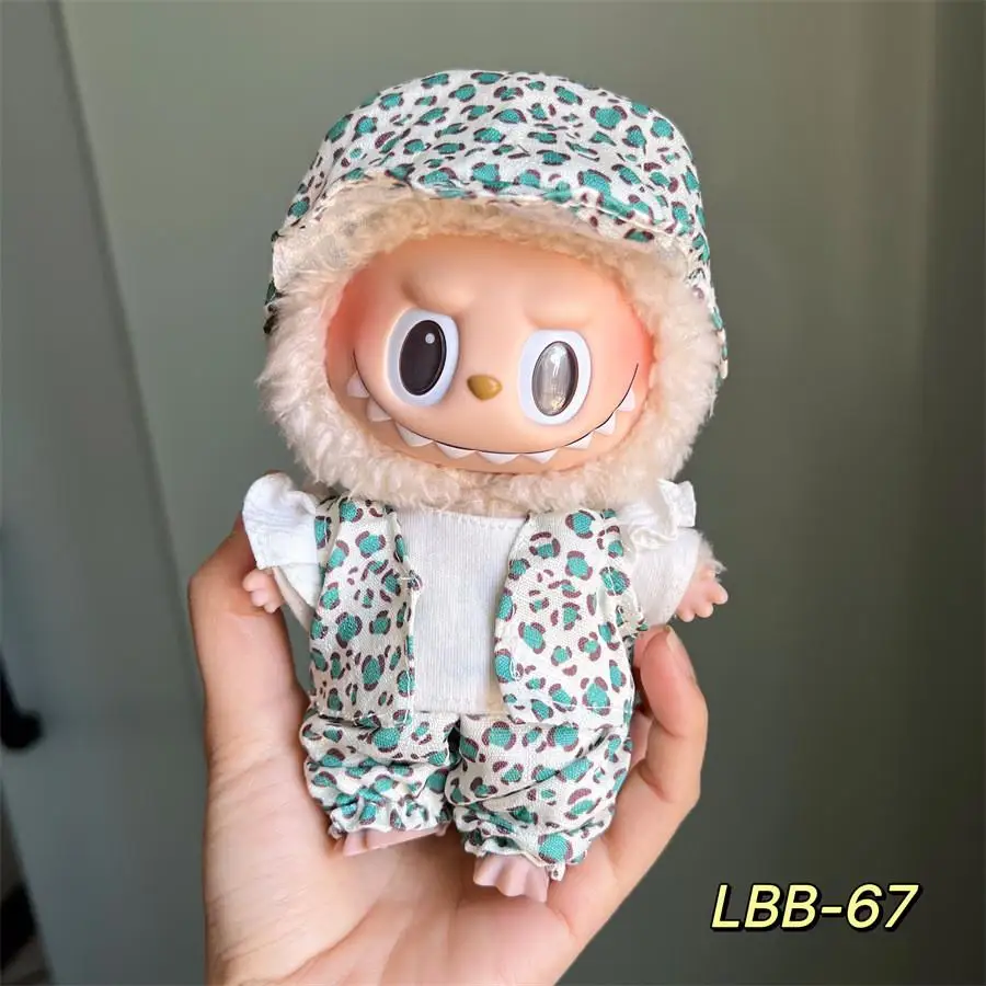 Labubu Doll Clothes Color Match Hoodie Set