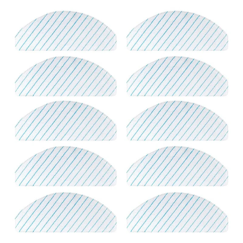 

10 Pcs For Ecovacs T9 Power Max Aivi Series Accessories Cleaning Cloth Robot Vacuum Cleaner Mopsweeping Spare Parts