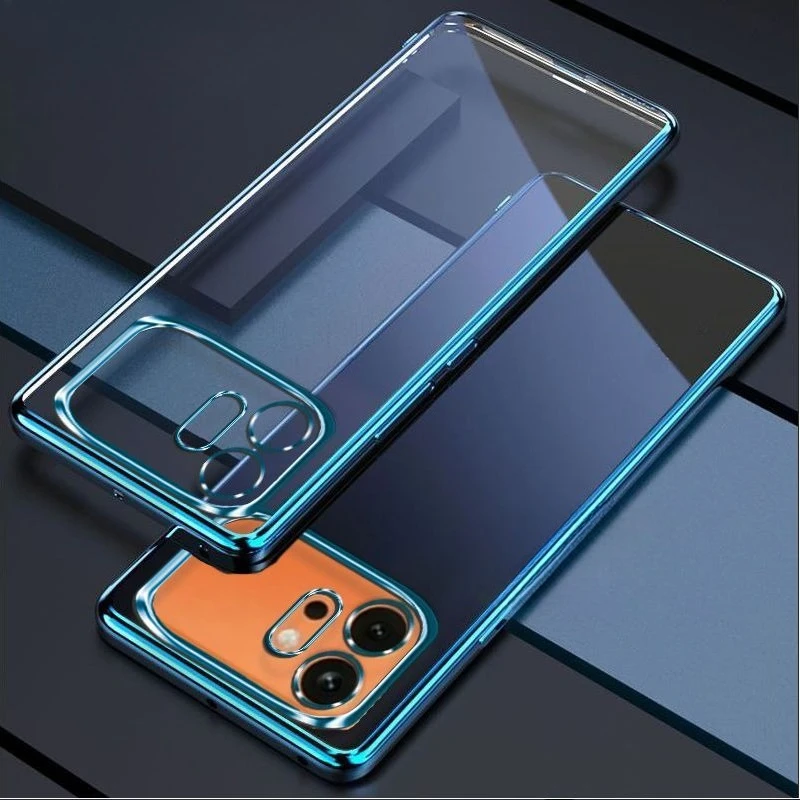 Electroplating Silicone Soft Shell Phone Case with All-Inclusive Lens Protection