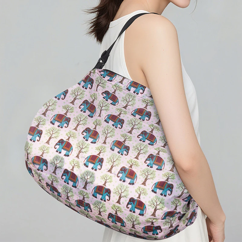 Foldable Oxford Fabric Shopping and Travel Bag