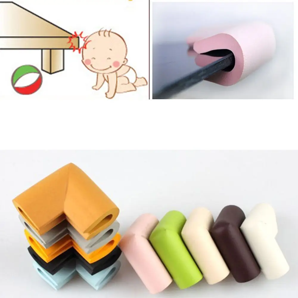 4PCS Baby Safety Corner Protector Soft Home Edge Table Furniture Corners Toddler Infant Protection Cover Security Protection silicone table corner protector table corner protector table edge protector furniture anti collision strip