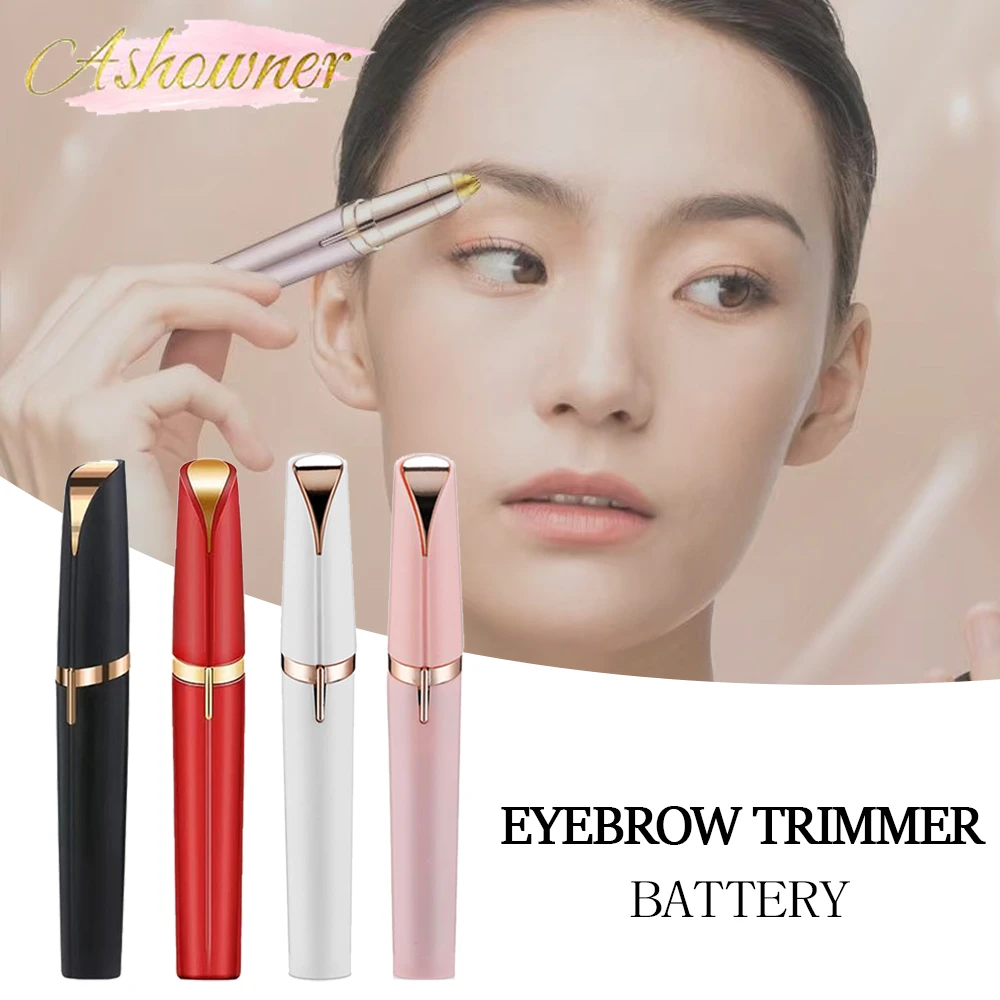 Electric Eyebrow Trimmer Women's Shaver Mini Portable Hair Remover