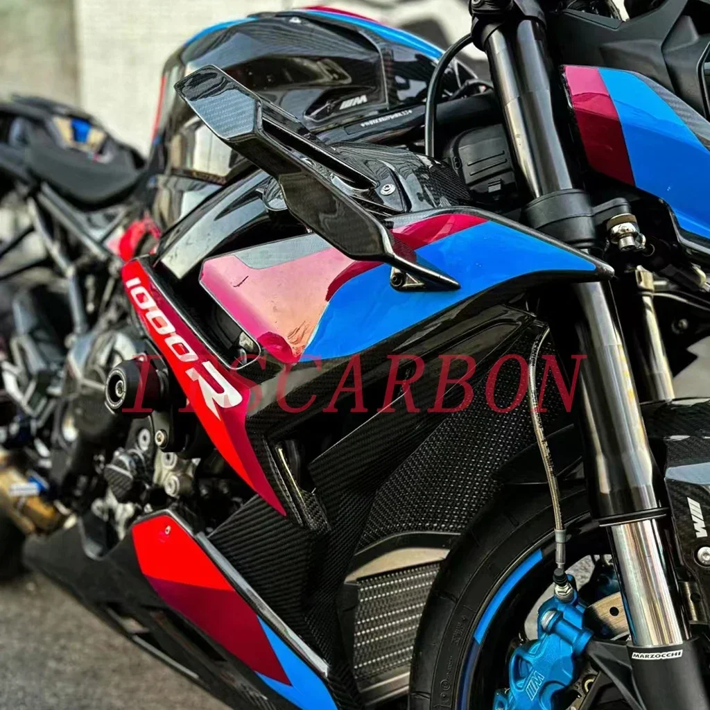 Motorcycle Wing Kit Carbon Fiber Winglets Rear Footrest Parts Fairing Fenders Cover Kits For BMW S1000R M1000R