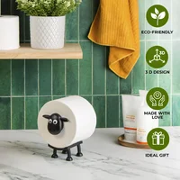 Cute Sheep Dog Shape Toilet Tissue Rack Free Standing Storage Roll Paper Holder Animal Shape Decorative Toilet Paper Rack 2