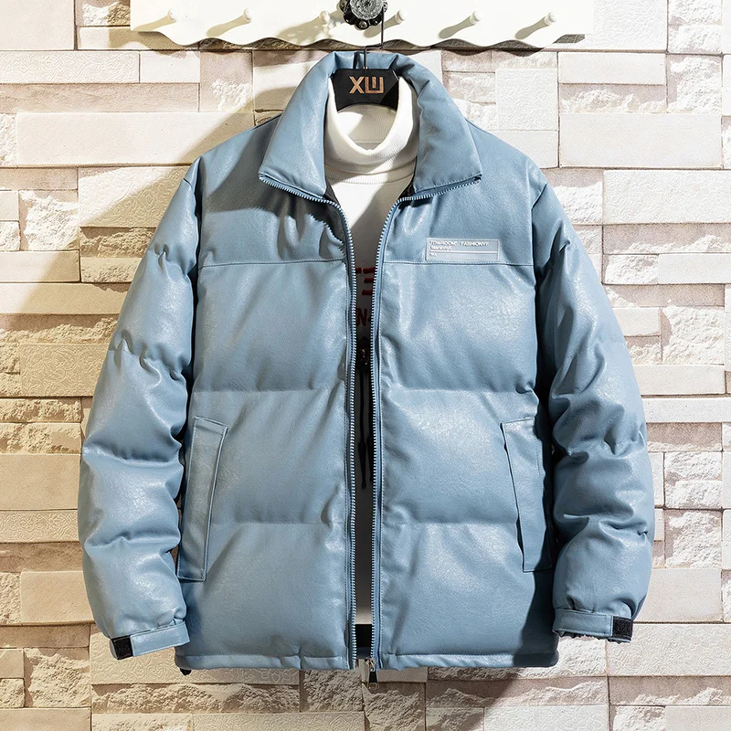 2023 Winter New Men’s Black Parkas Man Stand Collar Warm Thick Jacket Solid Color Fashion Casual Woman Parka Coat Clothing S-4XL