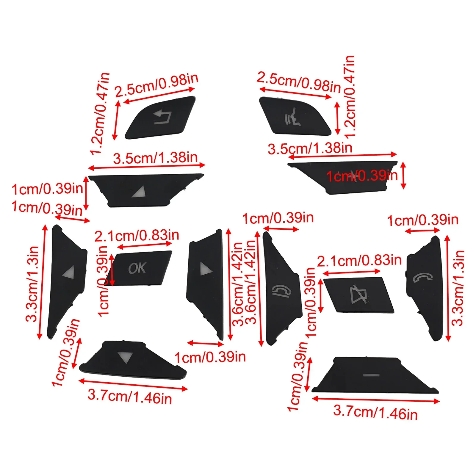 12 개/대 스티어링 휠 스위치 버튼 메르세데스 벤츠 E C G 클래스 2012-2016 GLA MLfor GL GLK GLE For GLS 2012-16
