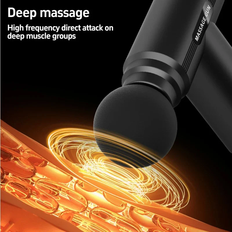 USB Mini Massage Gun Fascia Machine Muscle Relaxation Vibrating Gun Rod Massage Fitness Equipment Neck Grab Fascia Gun
