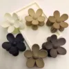 Elegant Cute Sweet Matte Flower Claw Clip High-Grade Shark Clip for Party Vacation Daily Wear