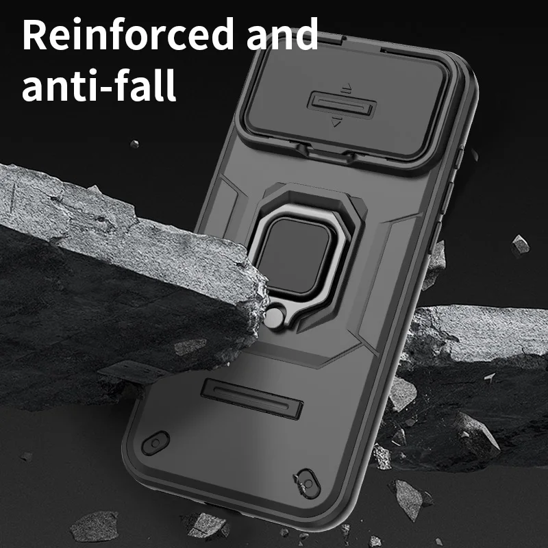 Heavy Duty Armor Case with Kickstand Holder and Phone Bag