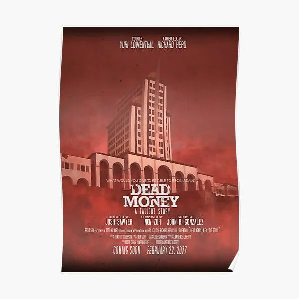 Fallout New Vegas Dead Money Movie Styl Poster Art Decorazione Vintage Decor Home Room Picture Print Modern Funny Wall No Frame