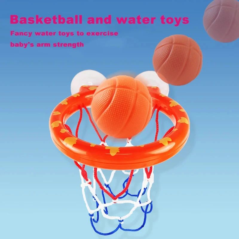 Children Basketball Shooting Toys Baby Bath Toys Suction Cup Shooting Basketball Hoop Paddle Toys Kids Early Education Toys Gift 3