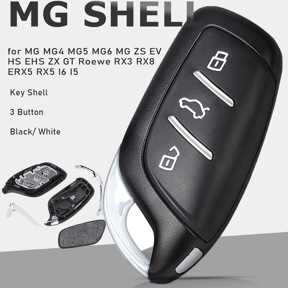 Enhanced Car Key Shell Case with 3 Buttons - Smart Remote Fob Replacement