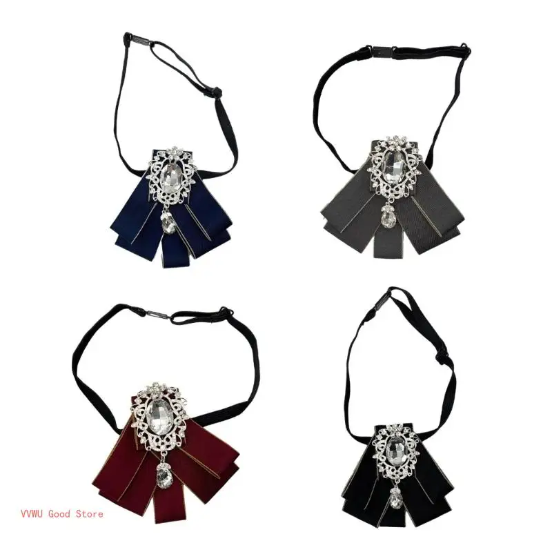 남성용 나비 넥타이 셀프 타이 Jabot 칼라 브로치 남성용 나비 넥타이 셀프 타이 Jabot 칼라 브로치 셔츠 블라우스 보우 타이