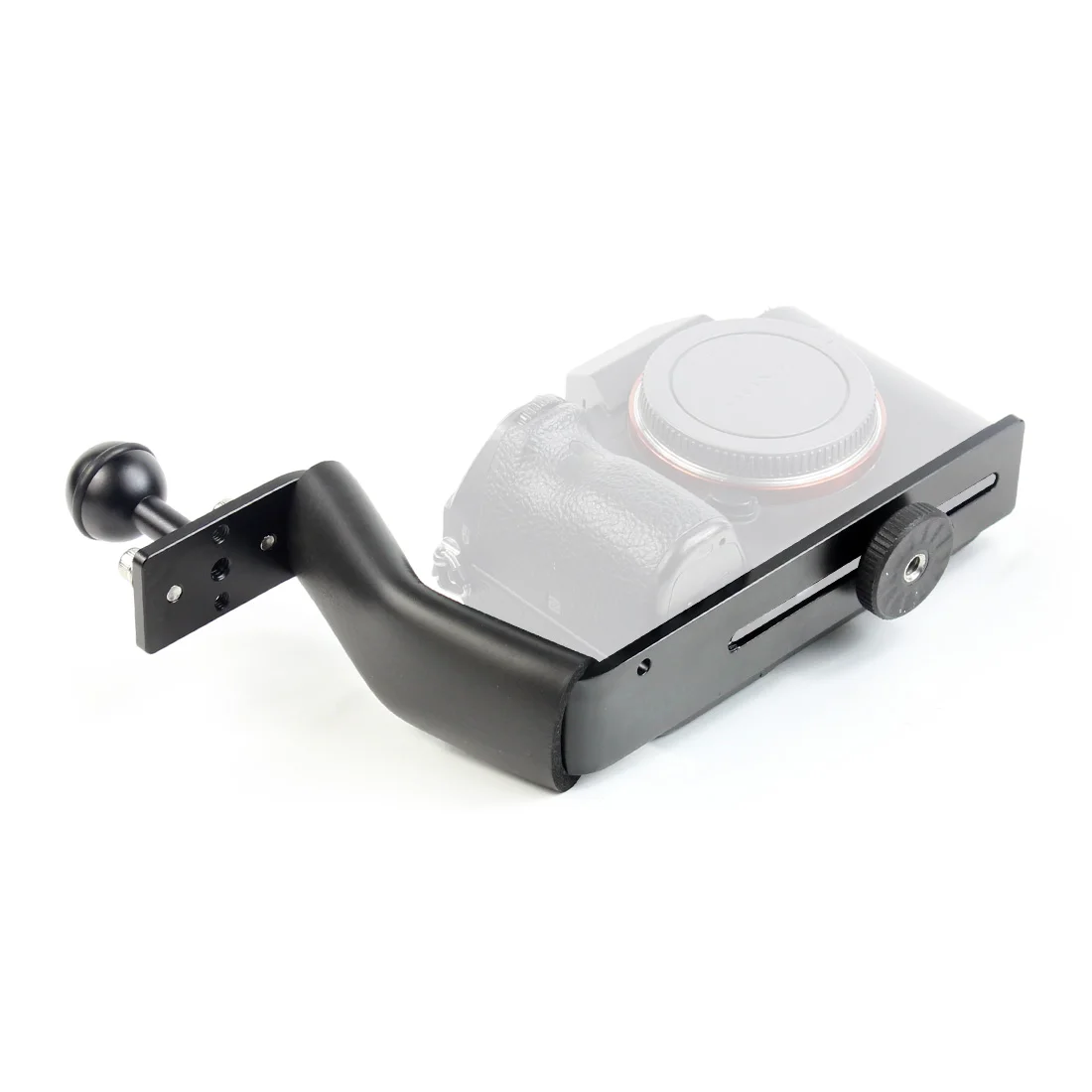 Aluminum Alloy Diving Bracket Z Type Single Handle With Base Adapter for Underw