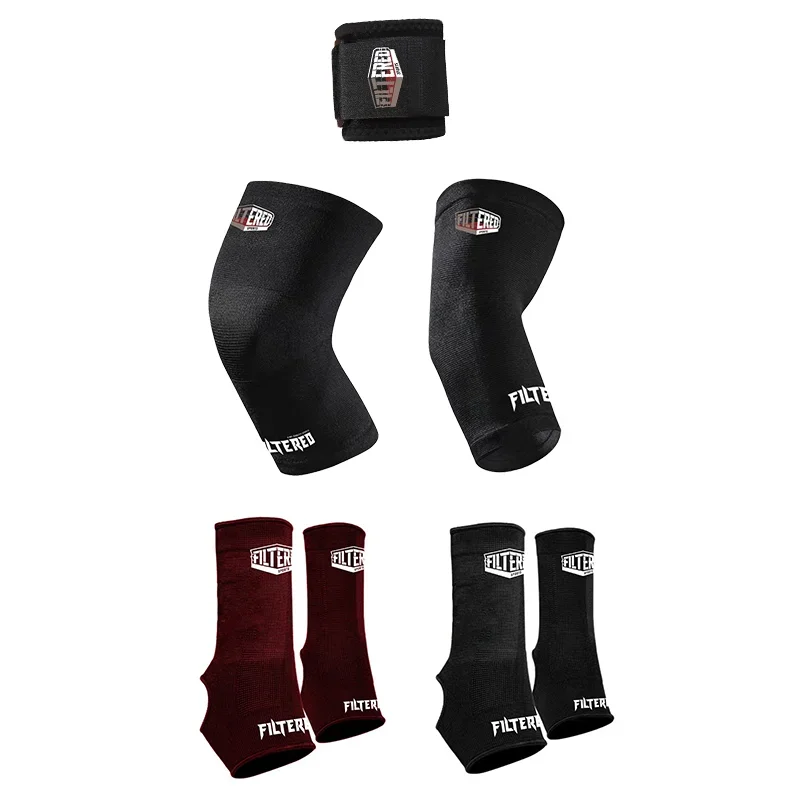 FILTERED Sports High Elastic Compression 3D Knitted Protection Gear for Boxing Muay Thai Elbow Wrist Knee Ankle PAP01