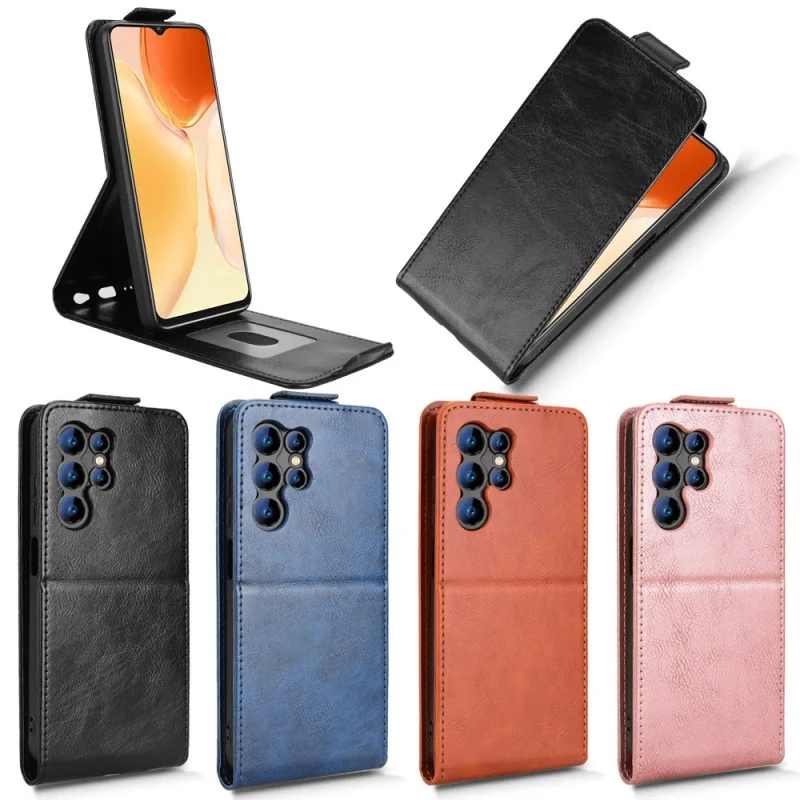 Premium Vertical Flip Leather Case with Card Slot and Anti-Drop Protection