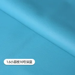 Luxurious Litchi Pattern Leather Fabric - Premium Upholstery Material for Car Interiors, Bags, Chairs, and DIY Projects - Waterproof and Durable, Sold Per Meter (No. 10 dark blue)