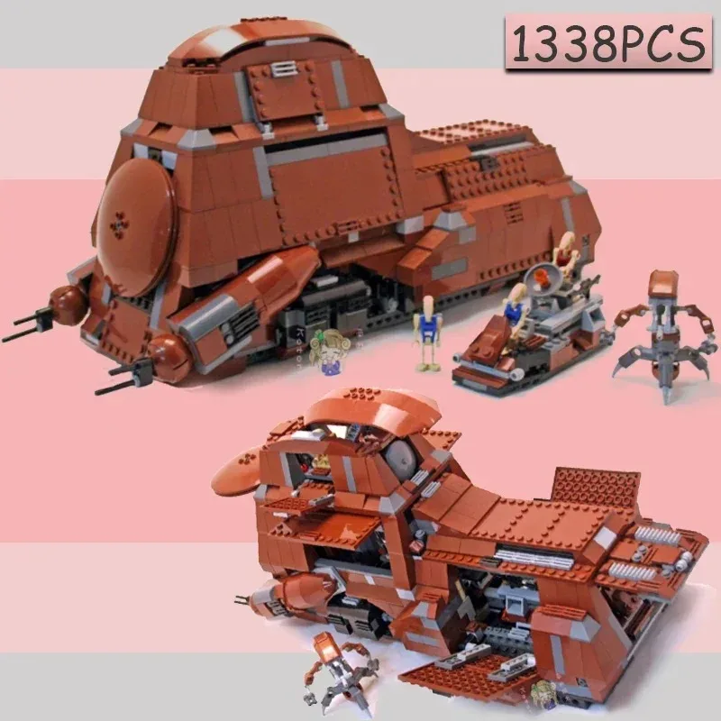 Building Block Toys Craft Toys Hot Toys Star Wars 1326 PCS Trade Federation MTT Model Classic Compatible Legoing 7662 Christmas