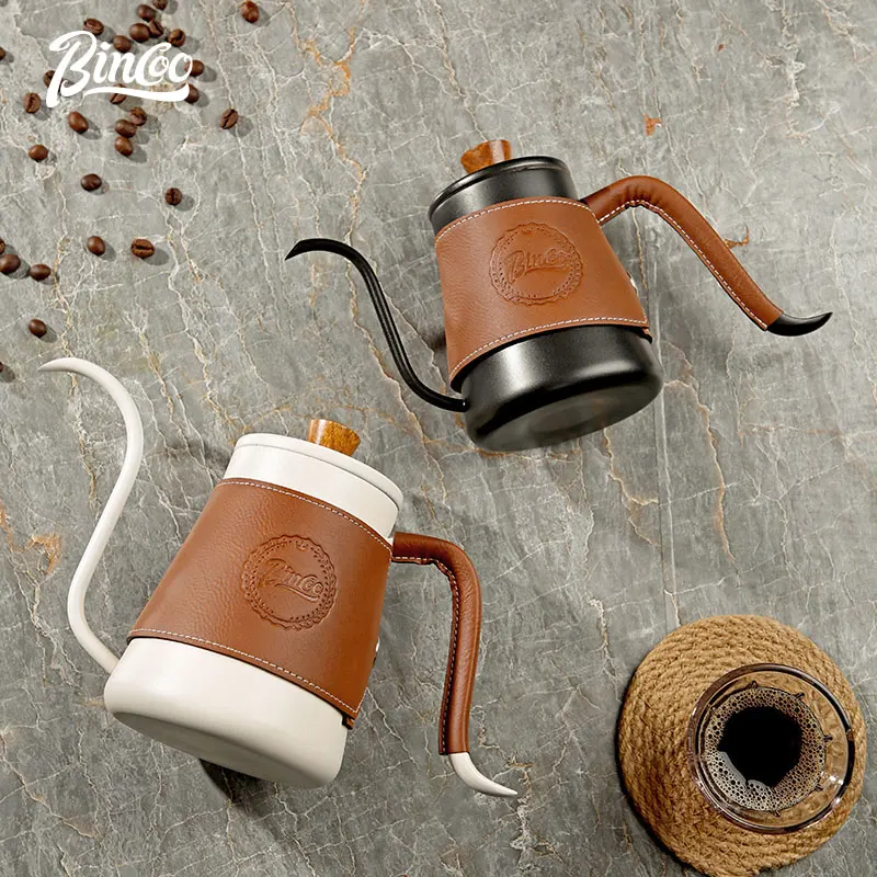 Bincoo Stainless Steel Gooseneck Coffee Kettle wit...