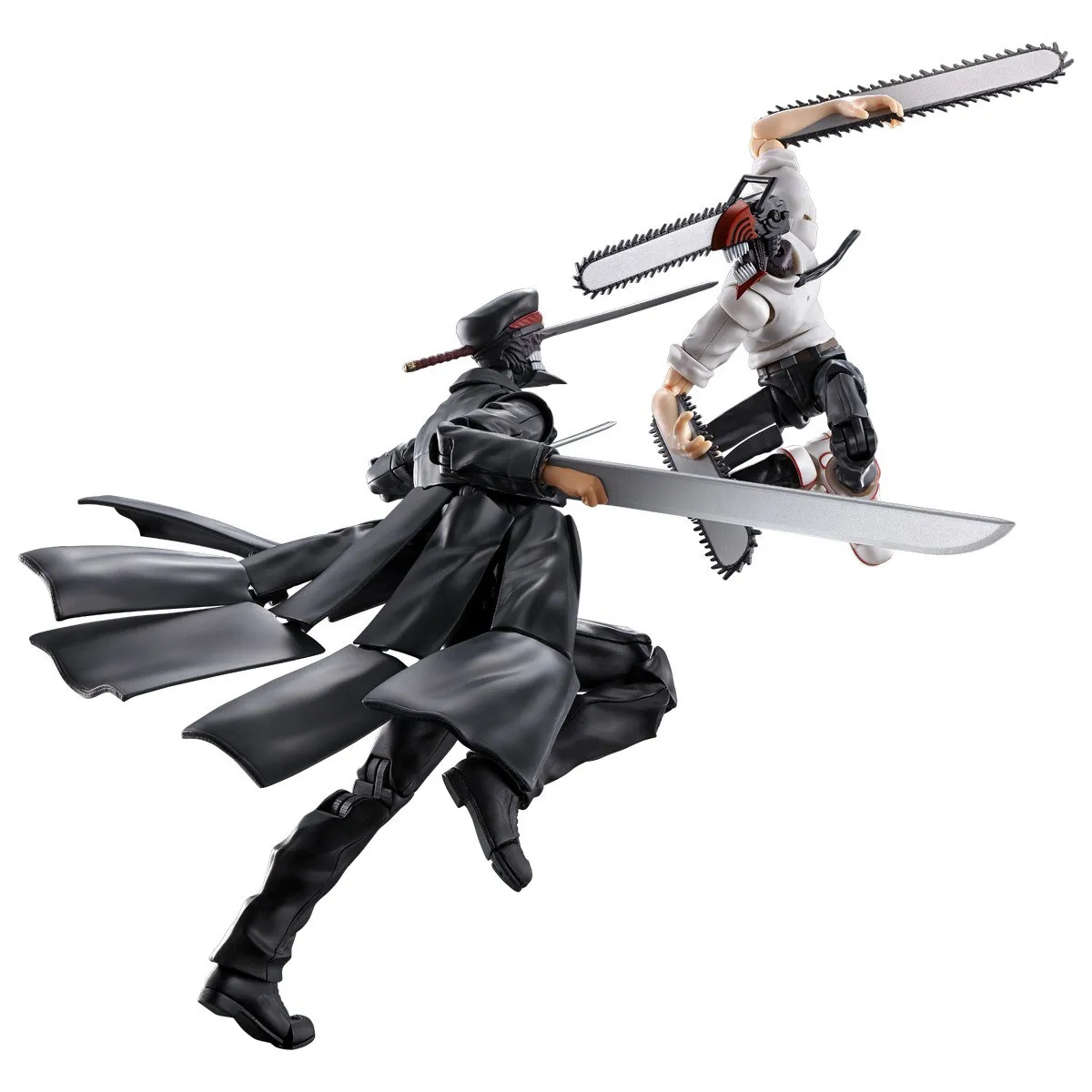 

26cm Chainsaw Man Katana Man Anime Figure Samurai Sword Denji Action Figure Makima Figurine Adult Collectible Model Doll Toys