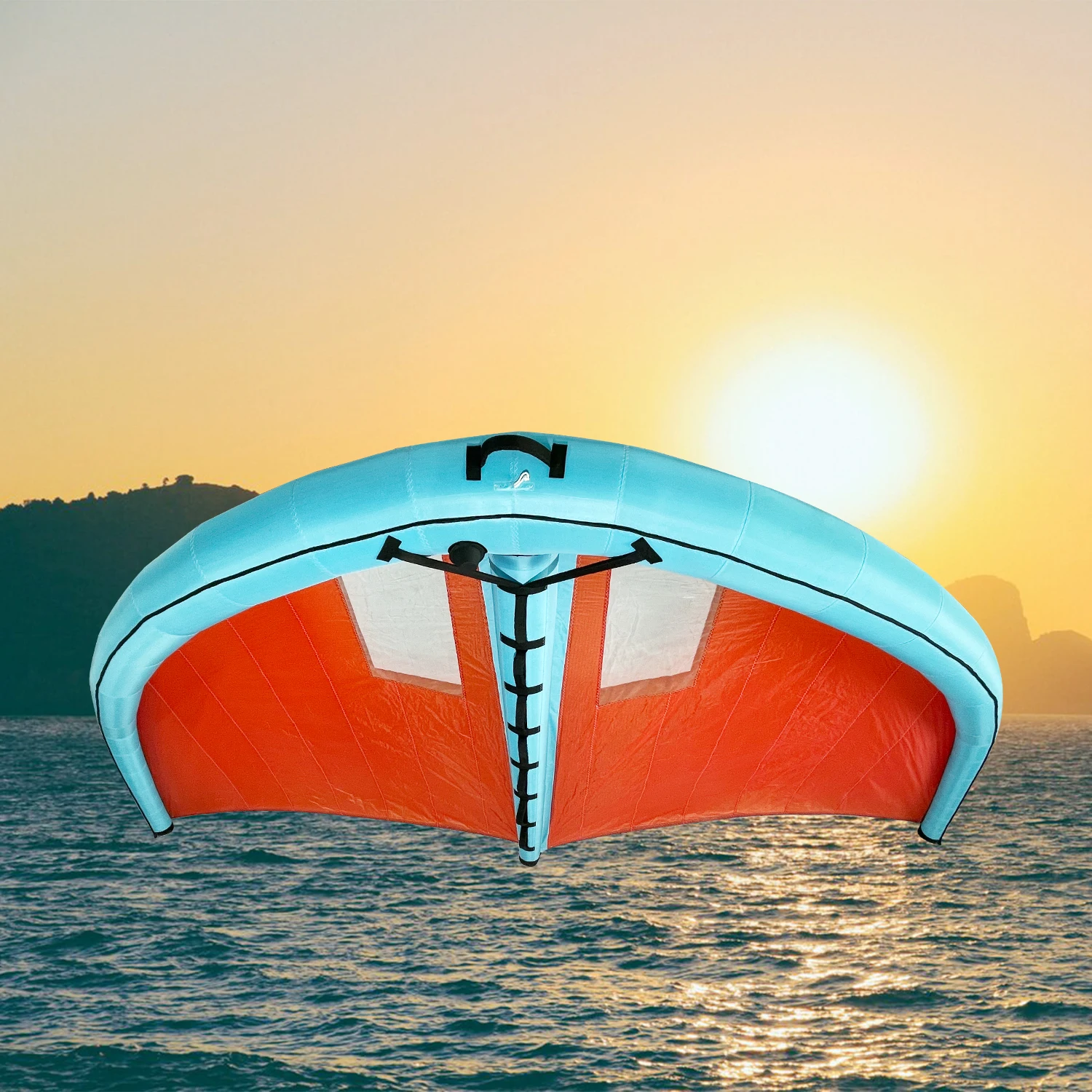 KW01 Handheld Inflatable Surfing Wing Foil Sail Wingfoil Wingsurf Wingboard Windsurf Kitesurf 4M/5M/6M For Hydrofoil SUP Board