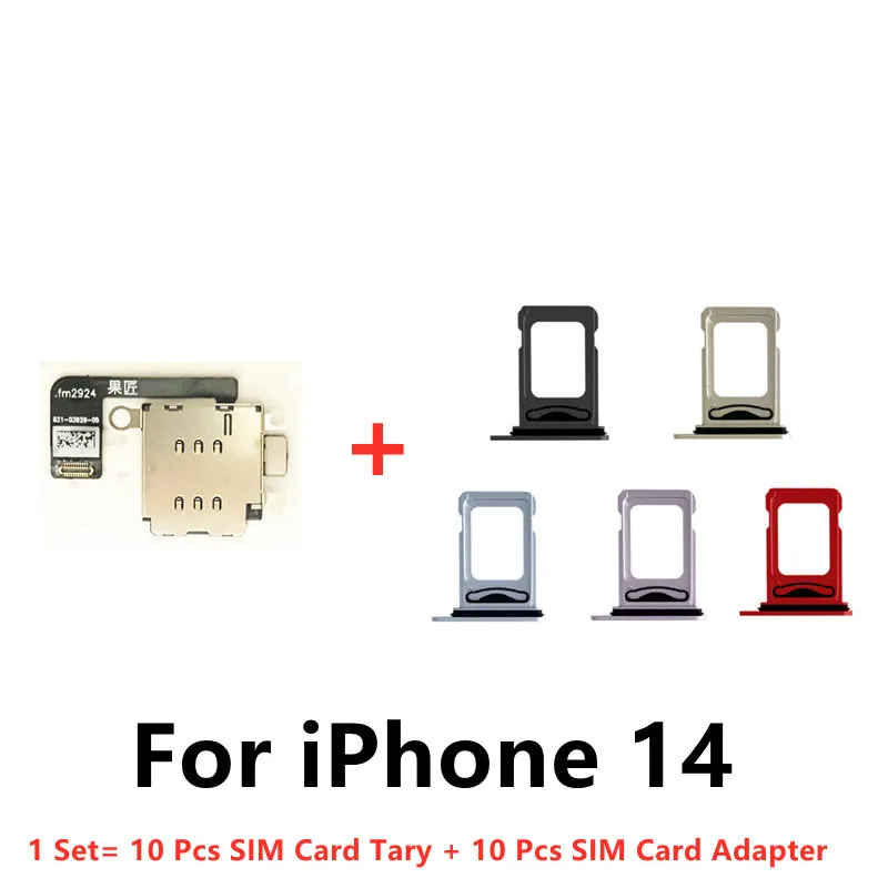 for-iphone-14-dual-sim-card-reader-flex-cable-sim-card-tray-holder