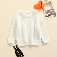Newborn Baby Girls Boys Knit Sweater Autumn Winter Casual Solid Color Long Sleeve Crewneck Knitwear Pullovers For 0-3 Months 5
