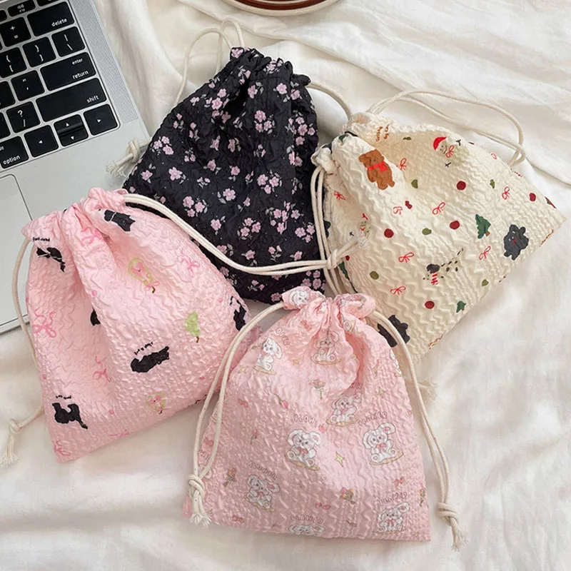New Drawstring Backpack String Bag Backpack Cute Women Pouch Drawstring Makeup Bag Coin Pouch LSD01 1
