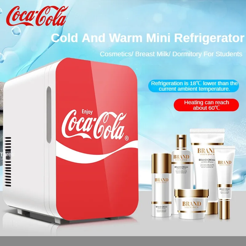 6L Mini Car Refrigerator 12V DC 220V AC Electric Portable Coolers and Heating Car Mini Fridge Ice Box for Home Camping Travel camping refrigerator mini refrigerator