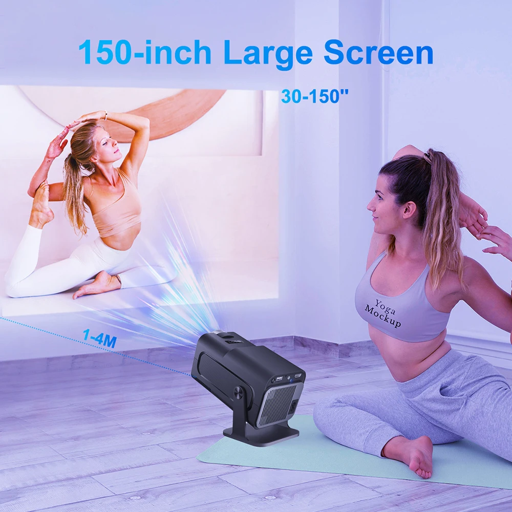 SmartIdea Android 11 Projector Native 1920 x 1080P 390ANSI Wifi6 BT5.0 Full HD Cinema portable Projetor 180 degree free style